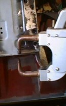 Spot welding thin metal in an MG chasis. Spot welding thin metal in an MG chasis.